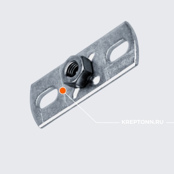 Пластина опорная для малых нагрузок TBP L  3F2 M10 (200/25 шт/кор)