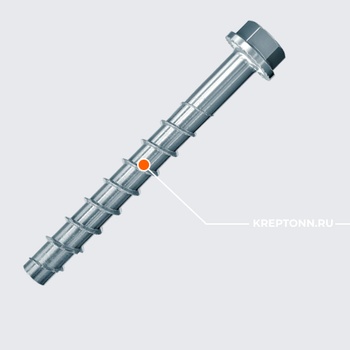 ШУРУП ПО БЕТОНУ FBS II 6X100/45 US