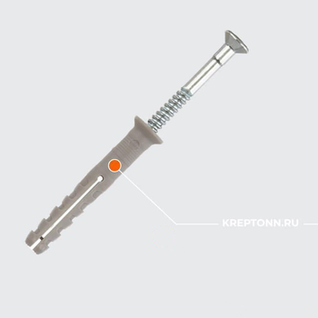 N 8X60 Z A2  ГВОЗДЕВОЙ ДЮБЕЛЬ