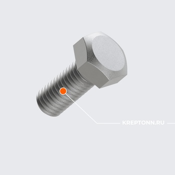 Болт с шестигранной головкой HB М12х30 Hdg (400/50 шт/кор)