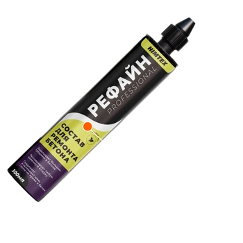 HIMTEX Рефайн professional 300 мл полиэстер для ремонта бетона + 2 насадки