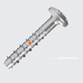 Самонарезающий анкер-винт с внутренней резьбой под шпильку, оцинкованный