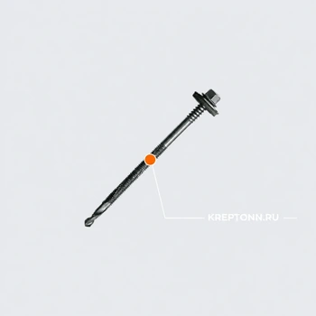 Саморезы HARPOON Plus для сэндвич-панелей, крепление к подконструкциям до 16 мм HSP14-R-S19 5.5/6.3×85