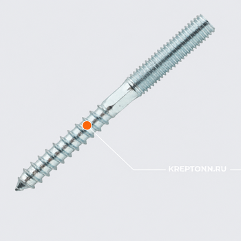 Шпилька-шуруп HS М10х100 (600/100 шт/кор)