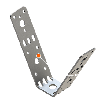 Кронштейн V-образный TDV 2F  D10,5 (120 шт/кор)