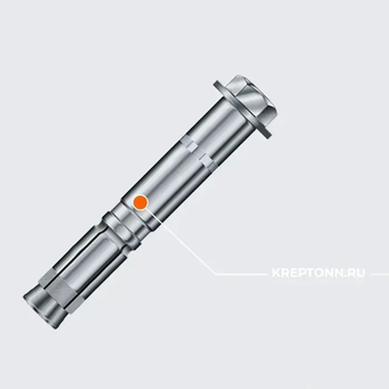 Анкер для высоких нагрузок MKT SL-S 14/25 М10 L=109, оцинкованная сталь 10220101
