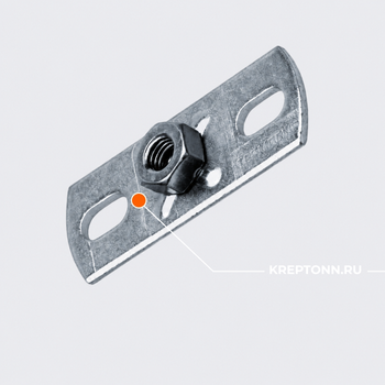Пластина опорная для малых нагрузок TBP L  3F2 M10 (25 шт/кор)