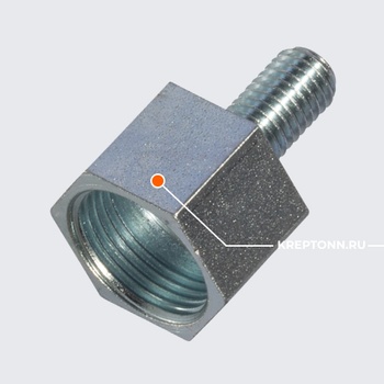 RD 1/2''/M10 ПЕРЕХОДНИК СТАЛЬ