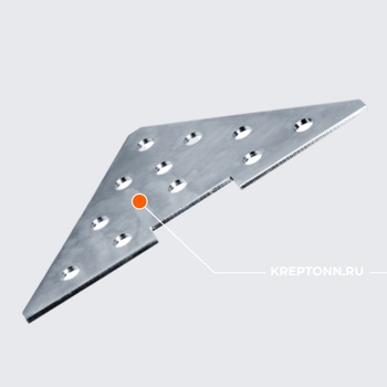 Пластина соединительная   треугольная TCP TR 38-41 4F11 (48/12 шт/кор)