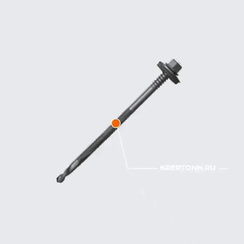 Саморезы HARPOON Bi-Met из нержавеющей стали для сэндвич-панелей, крепление к подконструкциям до 16 мм HSP14-BM-S19 5.5/6.3×160