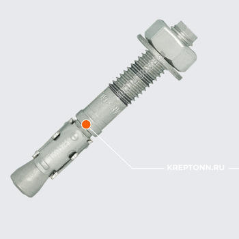 Анкерный болт Rawlplug R-XPTII из нержавеющей стали A4 M24x260/10