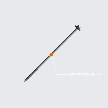 Шурупы по бетону HARPOON для крепления сэндвич-панели к бетону HCC-R-S19 6.3х175