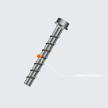 Винт для бетона MKT BSZ-SU 6x50, оцинкованная сталь 58121501