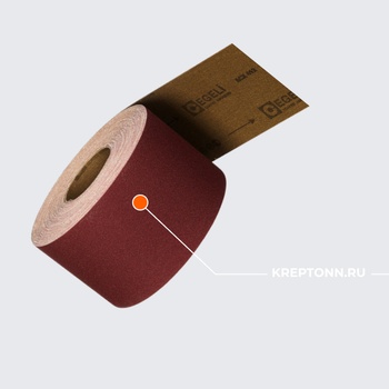 EGELI бумага шлифовальная, на тканевой основе, водостойкая,рулон 120мм х 30м. Зернистость 100