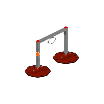 HILST Рама-П опорная для горизонтальных круглых труб трубопроводов и воздуховодов 500