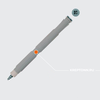 F 8 S 120 РАМНЫЙ ДЮБЕЛЬ НЕЙЛОН С ШУРУПОМ