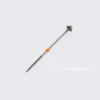 Саморезы HARPOON для сэндвич-панелей, крепление к подконструкциям до 5 мм HSP3-R-S19 5.5/6.3х85